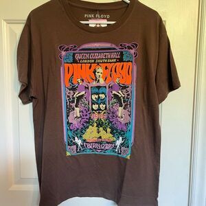 Pink Floyd Brown Graphic Tee Sz Small